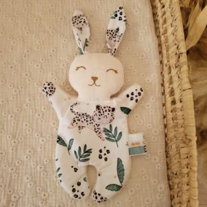 Doudou mini lapin GUEPARD