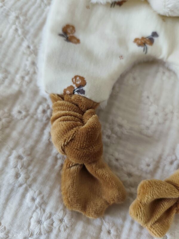 Doudou oie FLEURI (grand modèle) avec ailes – Image 5