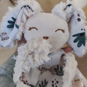 Doudou lapin GUEPARD (grand modèle)
